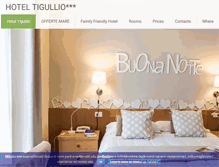 Tablet Screenshot of hoteltigullio.com
